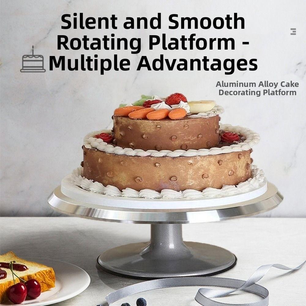 10 Zoll Drehbarer Kuchenständer Rutschfester Kuchen Dekorationshalter Professioneller Kuchen Drehteller Küche