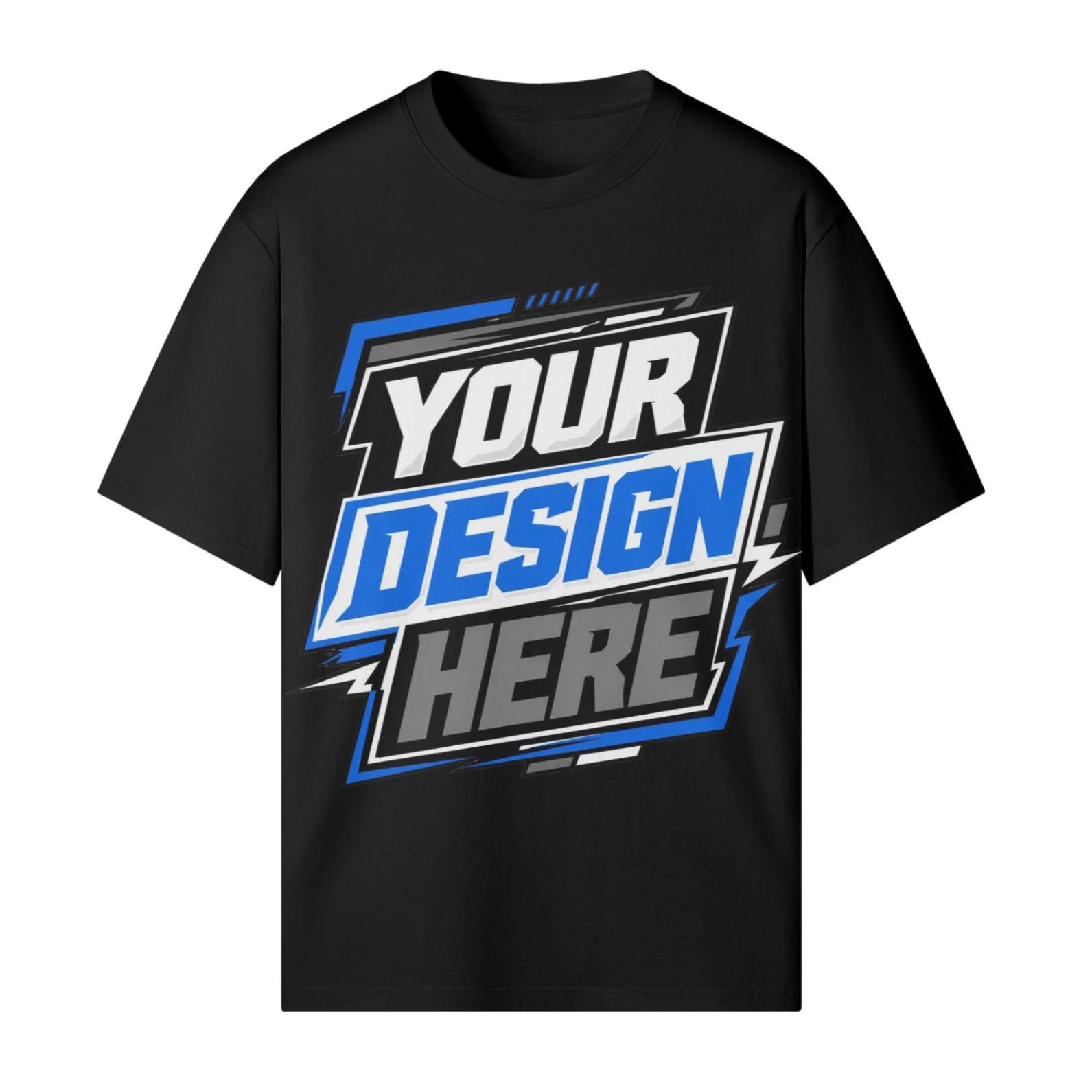 Custom Personalized T-Shirt 220 GSM Heavyweight | Your Design Text Print Logo L