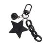 Bags Car Keys Decors Glitter Stars Pendant Pink and Black Car Key Chain  Headphone Case Accessorie