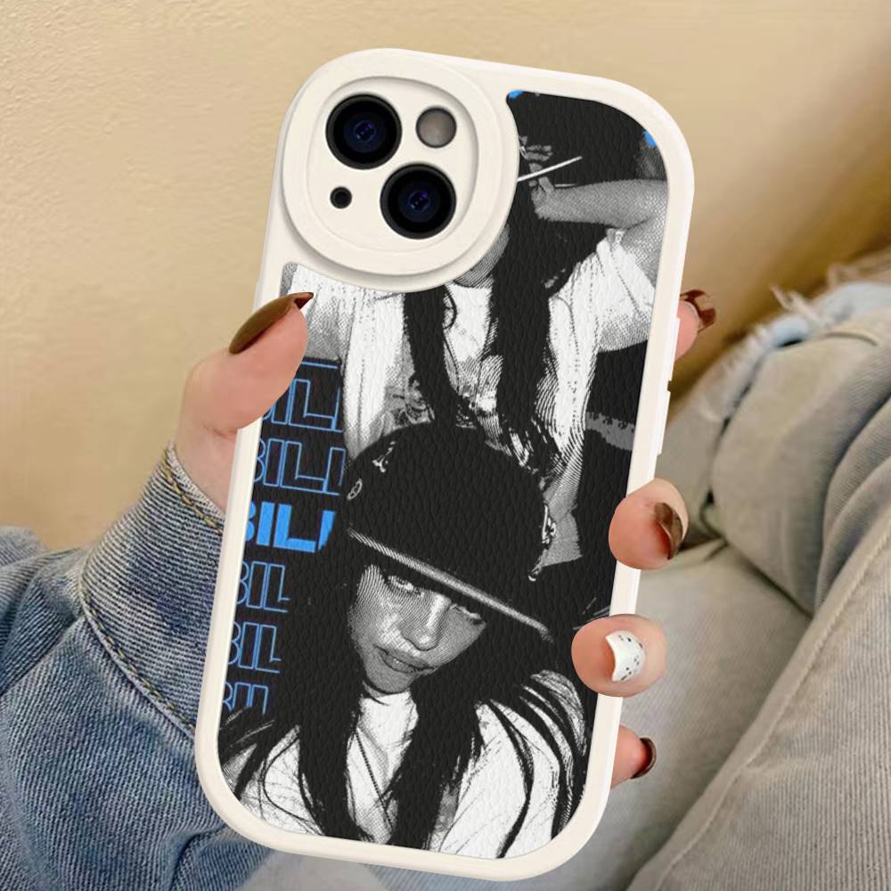 Pop Singer B-Billie Phone Case For IPhone 16 15 14 13 12 11 Pro Max Plus Leather Soft Cover