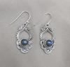 Labradorite Dangle Earrings: 925 Sterling Silver Boho Jewelry