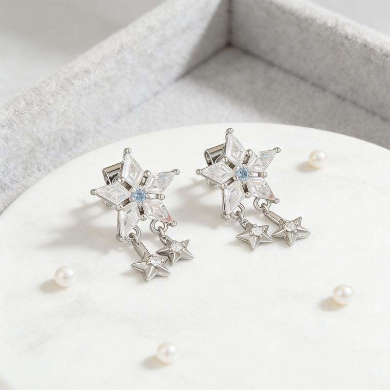 Modern Star Shape Metal Headphone Ear Clips for Freeclip Basic And Newer Ear Units Headsets Decoration Ear Clip