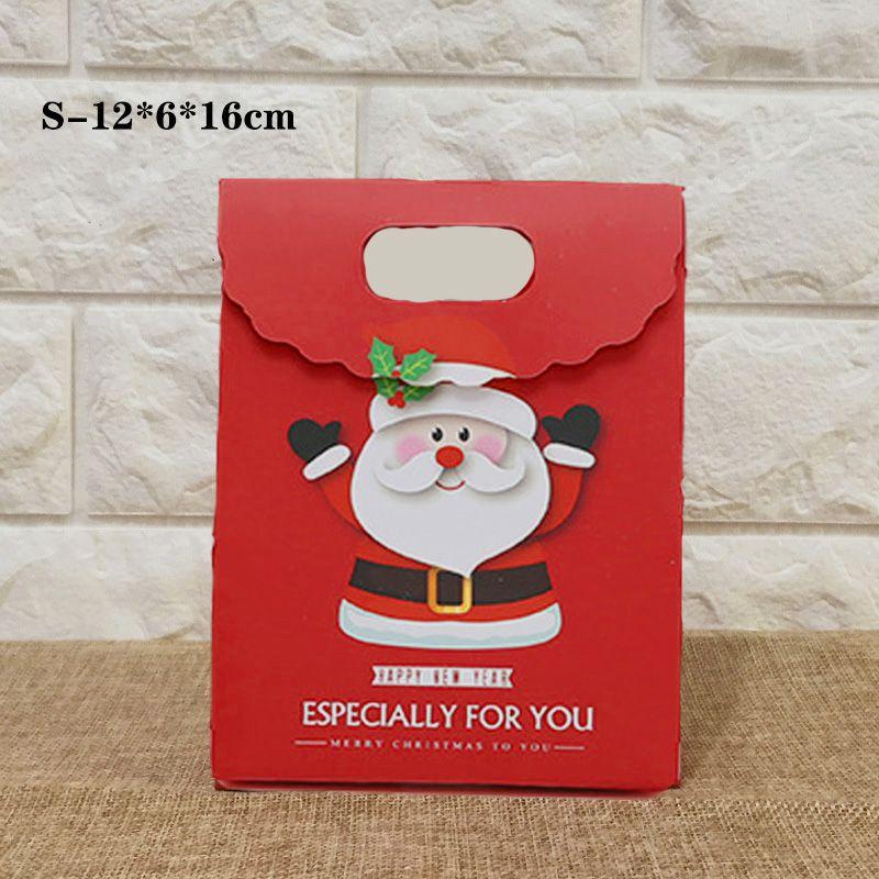

Детский Рождественский Подарок Подарочная Коробка Чехол Конфета Упаковочный Пакет Бумага Сочельник Детская Вечеринка Santa-S