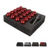 22PCS Tapered Lug Nuts with Nut Sleeve Key Alloy Steel  Forged Lock Nut Replacement for TOY