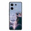 For Redmi Note 13 pro Case Pink Phone Case Fashion Silicone TPU Soft Back Cover Redmi Note 13 Pro Flower Capa 6.67" Cats Coque