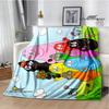Barbapapa Cartoon Blankets Picnic blanket blankets for beds Flange Warm blanket Home travel blankets bed linings birthday gift