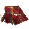 New red plaid Christmas scarf women's winter Korean atmosphere thickened shawl New Year's scarf stripes