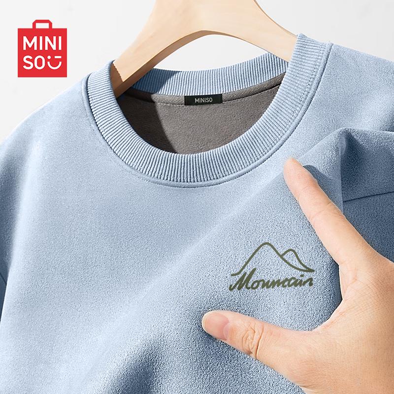 MINISO Унисекс замшевый пуловер с флисовой подкладкой 2XL 2720₽