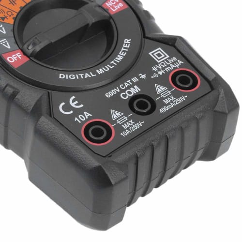 High-Precision Handheld Digital Multimeter for Voltage, Current, Resistance, and Capacitance Measurements, Built-in Test Battery, Large Display, for B