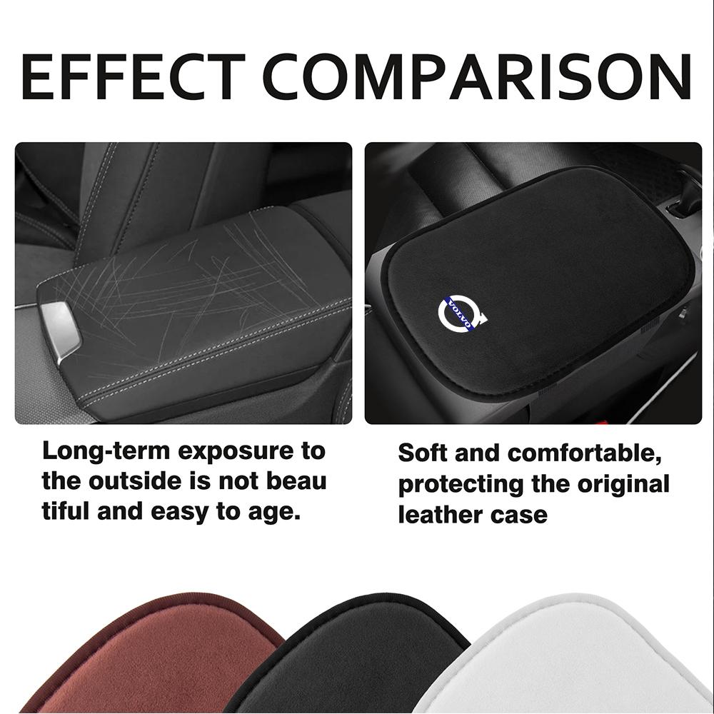 Car Armrest Cushion Center Console Non-slip Cover Auto Interior For Volvo V40 S80 XC60 S90 XC90 S60 RDESIGN S60 S70 V60 V90 C30