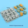 12 Cavity 6 Kinds Cartoon Animal Shaped Chocolate Silicone Molds Diy Handmade Dessert Pudding Jelly Cake Baking Molds