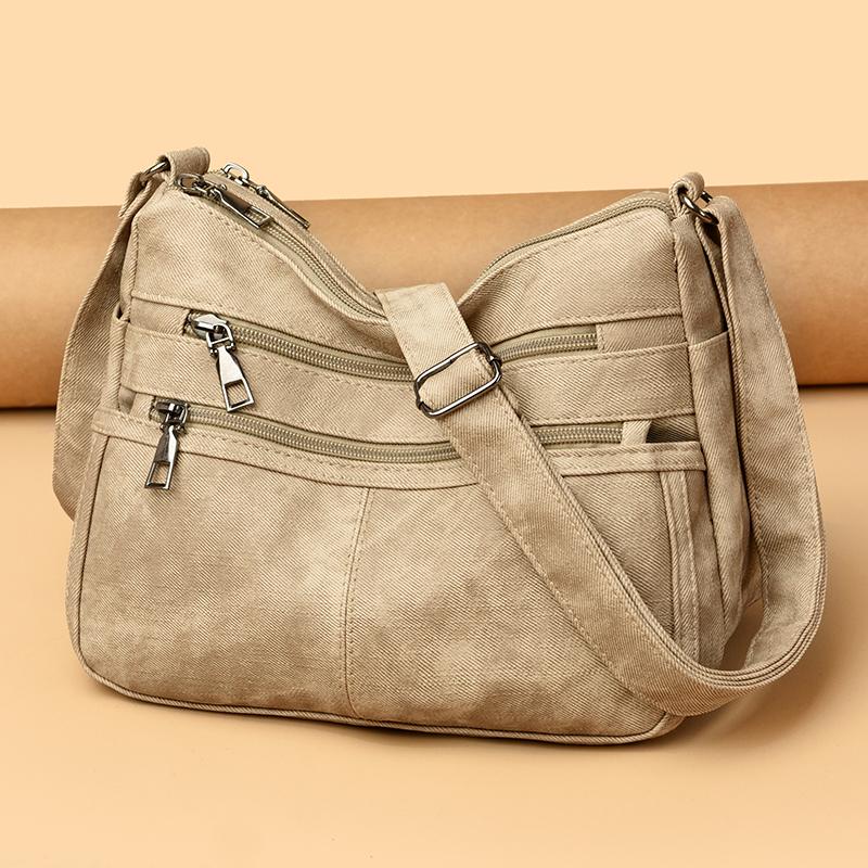 PU Women's Shoulder Bag Multi-compartment Shoulder Bag Middle-aged And Elderly Mother Bag