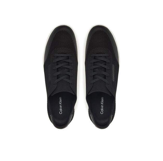 Мужские кроссовки Calvin Klein Low top lace up knit hm0hm01726 чёрные