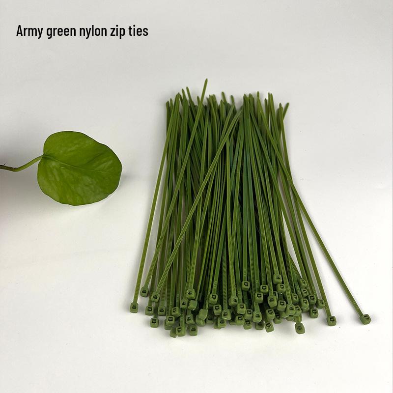 Multi-Color Nylon Zip Ties - 2x100 Pack, Small 2.4mm Wide In Blue, Red, Yellow, Green, Orange, Black, White & Pink