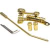 Guitar Tremolo Bridge Metal Tailpiece Tremolo Electric Guitar Bridge Stop Bar for Replace, Gold