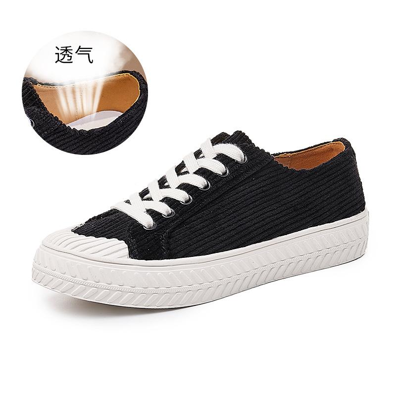 

Парусиновые туфли 2025 года, весна, новые женские повседневные туфли, универсальные повседневные модные женские туфли, неглубокие туфли на плоской подошве для детей 40 чёрный