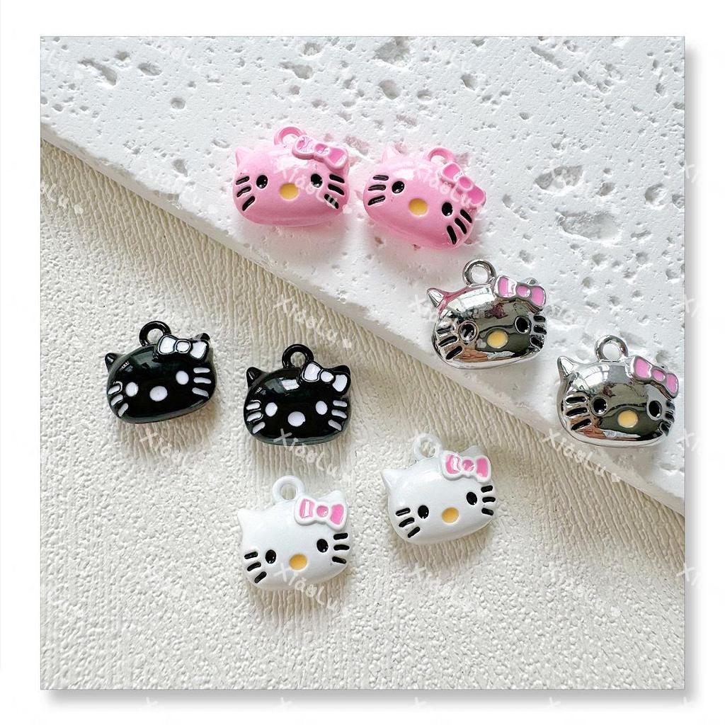Hello Kitty Cat Alloy Pendant & Accessory Set