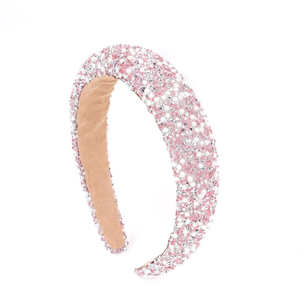 Shiny Pearl & Diamond Headband for Ladies - European & American Style