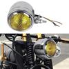 Motorcycle Driving Lights Vintage Alloy Shell Lighting Retro Motorcycle Headlamps For Bike Riding Night Driving Outdoor Camping