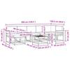 Outdoor Sofa Set with Cushions 8 Pcs Natural and Anthracite