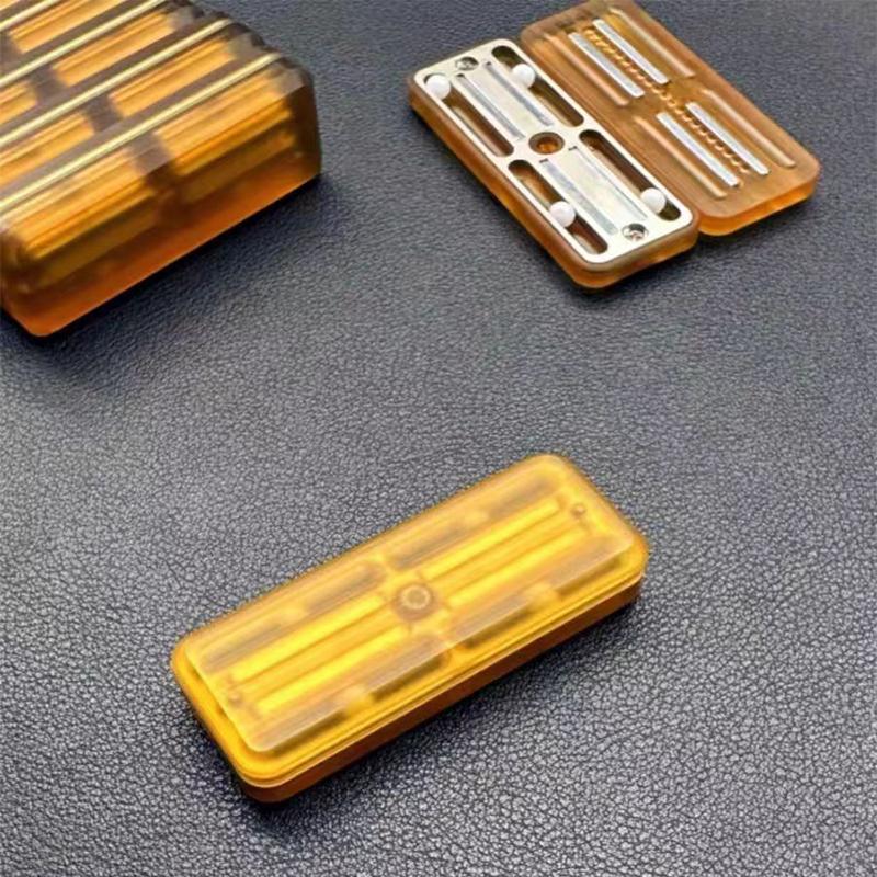 Pei Rebound Machinery Slider Push Fidget Toy Decompression EDC Haptic Coin Fidget Slider For Adults Gifts