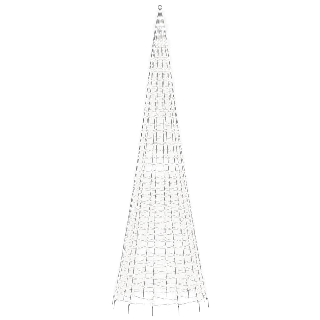 LED Christmas Tree 1534 Cold White LEDs 500 Cm