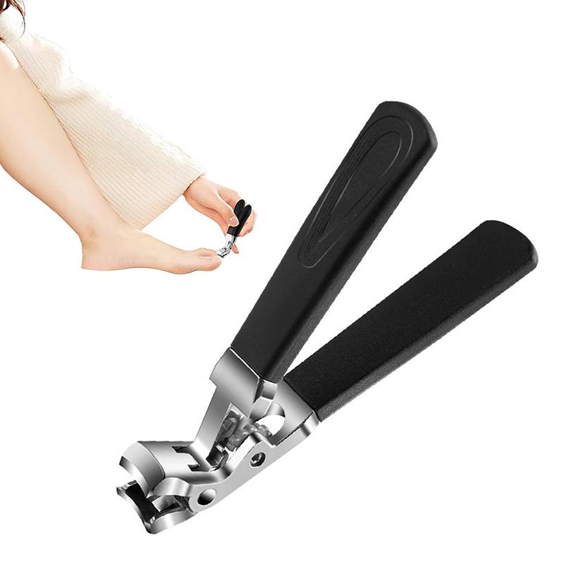1Pcs Angled Head Nail Clippers For Seniors - Ergonomic Toenail Clipper For Thick Nails, Premium Steel Nail Cutter Trimmer
