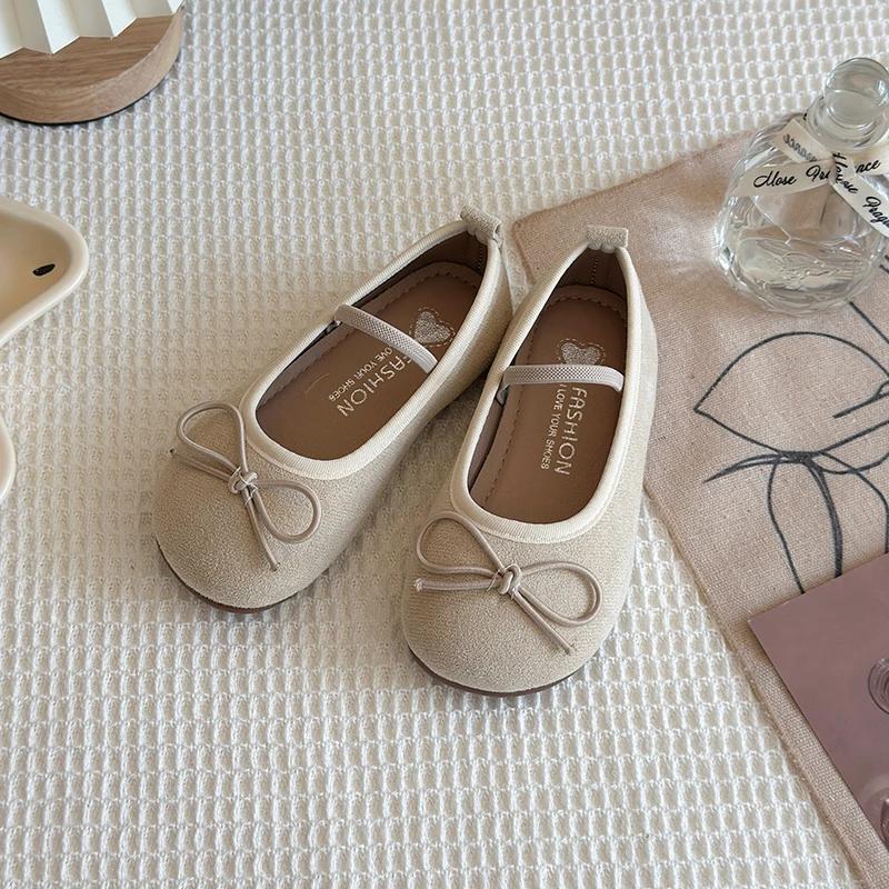 Kids Ballet Flats for Girls with Cute Bowtie and Colorful Options Non-Slip Soft Sole Toddler Dance Practice Flats Elegant spring