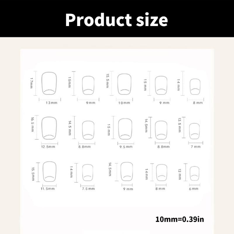 Square Press On Nail Cats Eye Fake Nail Butterfly Design Full Cover Glues On Nail Glossy Acrylic Nail Artificial Nail