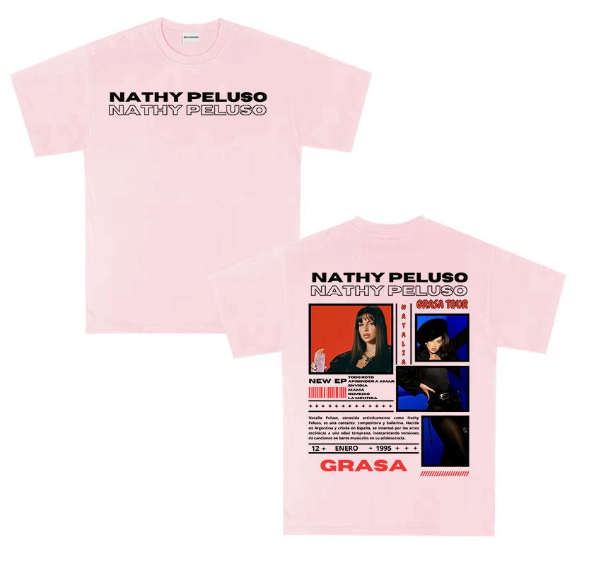 Singer Nathy Peluso Tour Album 2025 Graphic T Shirts Men Women Hip Hop Harajuku Fashion Cotton Short Sleeve T-shirt Streetwear