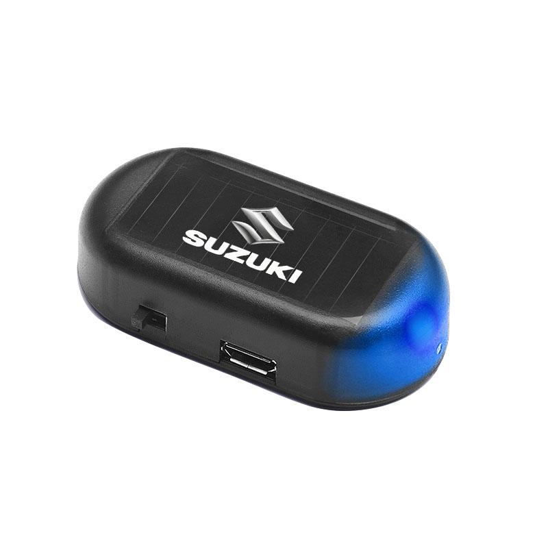 

GR Gazoo Racing Автомобильная Лампа Предупреждения от Кражи на Солнечной Батарее Беспроводная Мигающий Светодиодный Свет для Suzuki Jimny Samurai S-Cross SX4 GW250 Swift XL-7 ALTO IGNIS синий