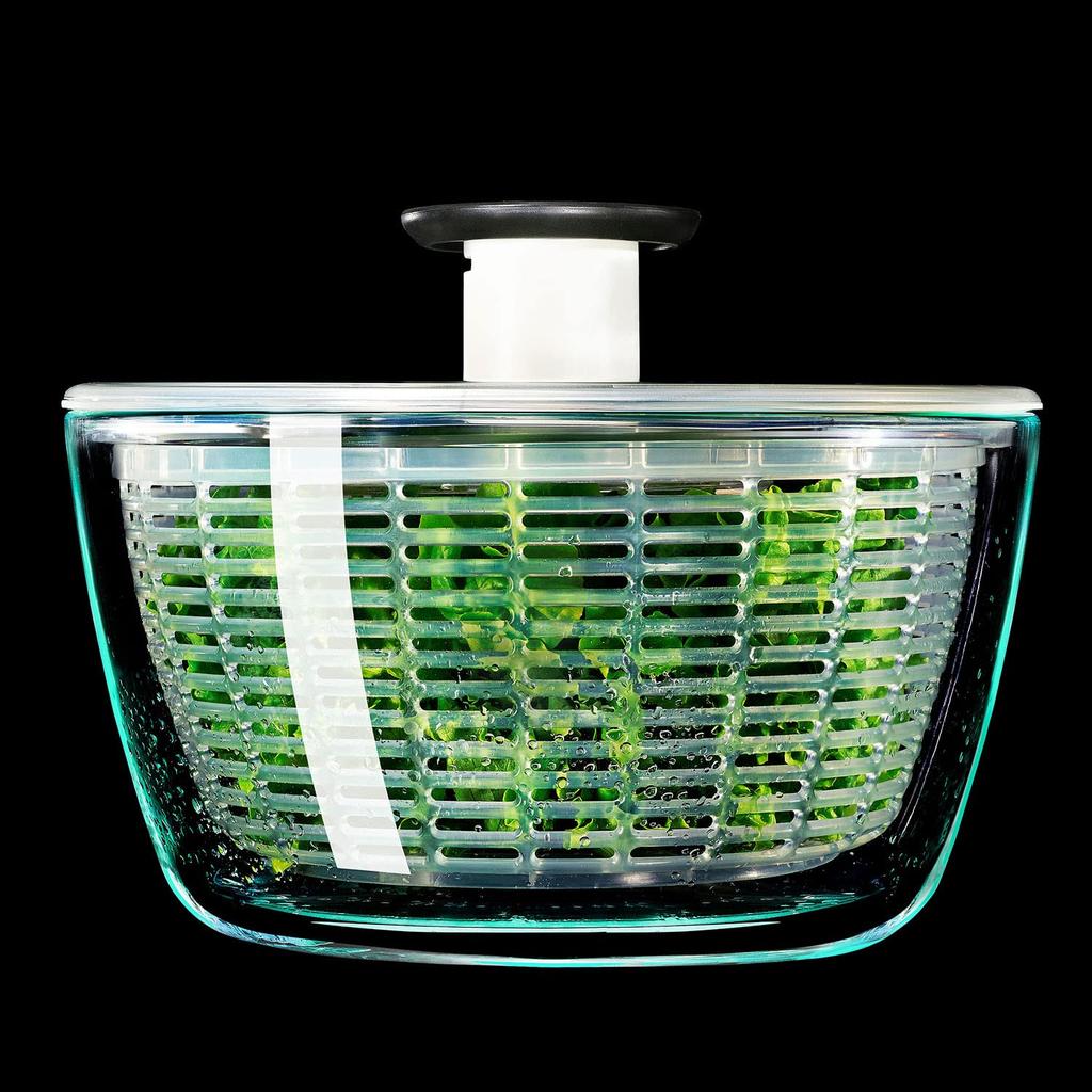 OXO Salad Glass Salad for for meal x x 16 Dishwasher safe temperature Spinner, Spinner, 4+ people, prepping, 27.3 27.3 cm, (low setting).