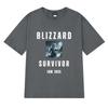 Winter Cat Blizzard Survivor Magic Wizard Cat T Shirt Unisex Women Funny Summer Short Sleeve Tshirts Unisex 100 Cotton Clothing