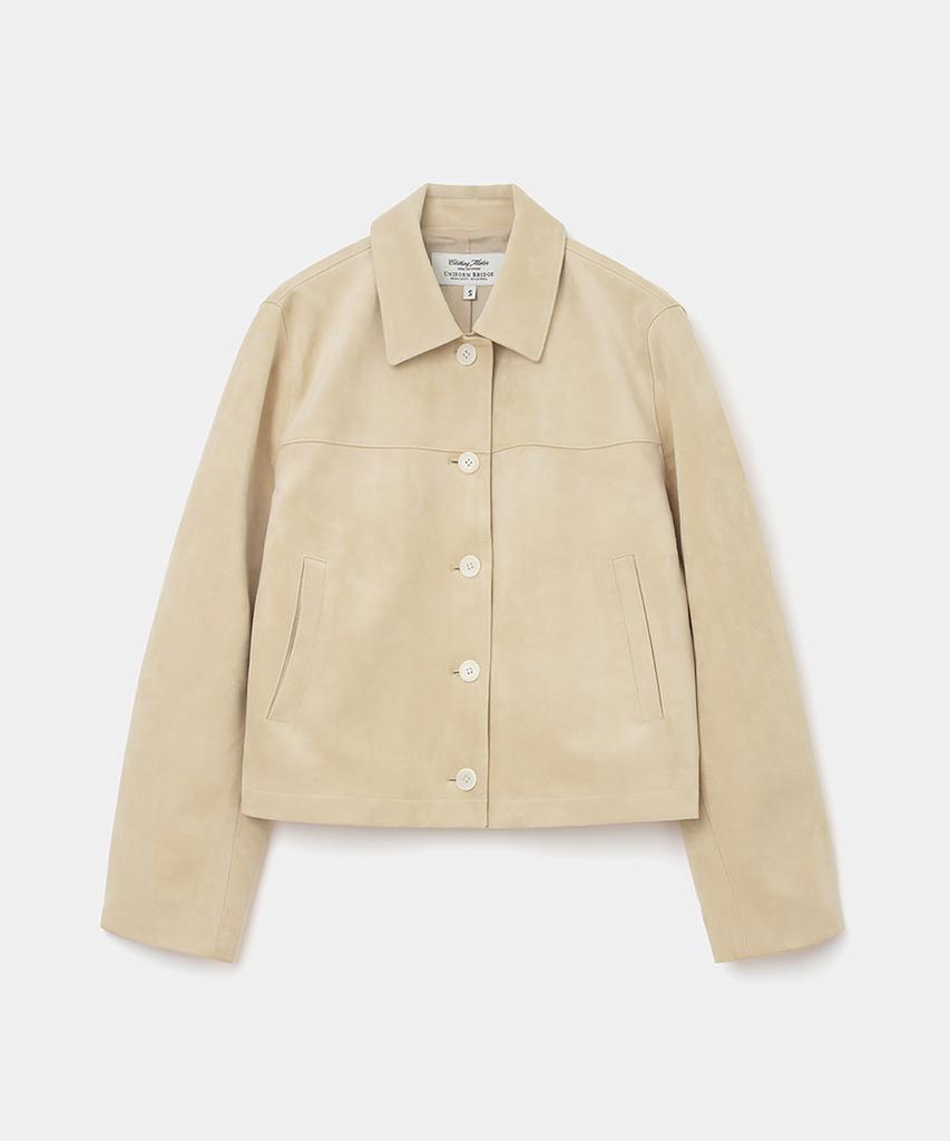 Uniform Bridge Faux Suede Jacket(Women) Beige
