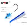 FTK Minnow Black Jig Head Fishing Bait Soft Pike Bait 5g/12g/25g Perch Fishing Soft Herring Bait Boat Yard Perch Bait