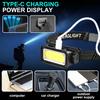 USB Rechargeable Headlamp Portable LED Headlight Built-in Battery Waterproof Head Flashlight Hiking Camping Head Front Torch