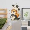 Cartoon Cute Jenga Dog Children's Bedroom and Living Room Decoration and Beautification Wall Stickers for Export Wholesale