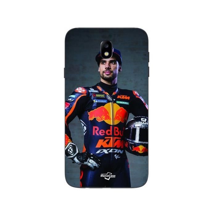 Coque - Maniacase - Samsung Galaxy J7 2018 - Souple - Noir - MOTO GP TROPHEE KTM
