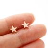 1 Pair New Minimalist Stainless Steel Mini Five-pointed Star Stud Earrings From Japan and South Korea Fashionable Small Earrings
