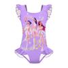 Kids Girls Anime Cartoon K-POP Rumi Zoey Mira Print Ruffle Sleeveless One-piece Swimsuit Swimwear