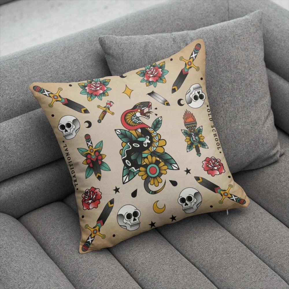 Fun Halloween Skull Pillow Cover Home Party Decorative Cartoon Kawaii Cushion Cover For Sofa Bedside Short Plush Hand Pillowcase