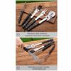 Stainless Steel Grilling Tool Set Wooden Handle Combination BBQ Shovel Fork Clamp Silicone Brush Comfortable Grip
