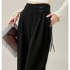 Elegant High Waist Wide Leg Pants with Ancient Button Design for Women
