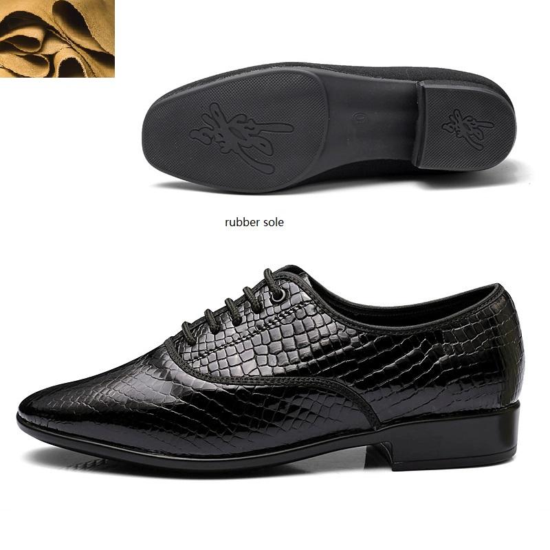 Breathable Tango Dance Shoes Men Latin Dance Shoes Snakeskin Sneakers Leather Jazz Modern Ballroom Dancing Sports Shoes Man