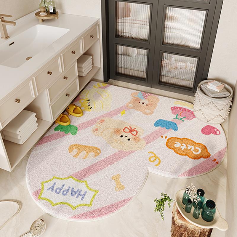 Cute Style Floor Mat Bathroom Floor Mat Bathroom Door Wear-resistant and Anti Slip Mat