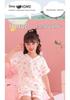 Girls' Summer Cloud Cotton Pajama Set - Short Sleeve V-Neck, Light Two-Piece Homewear