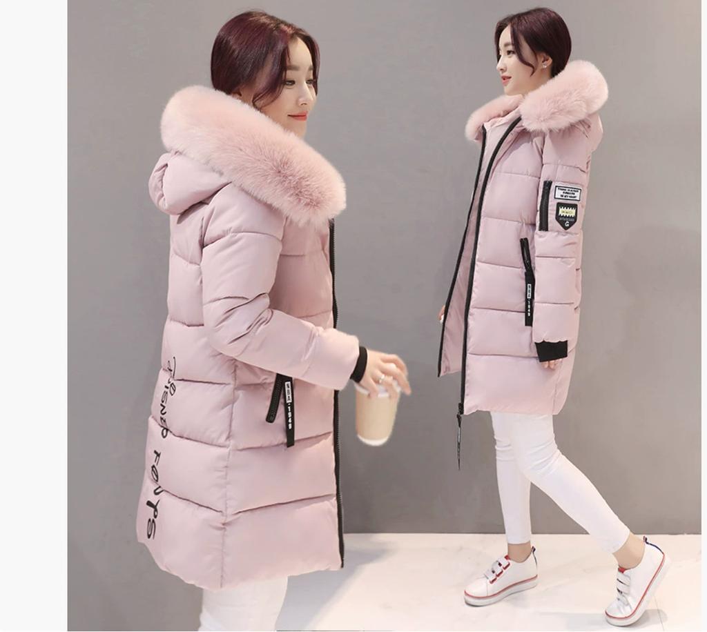 Padded clothes women's coat new winter slim down padded clothes women's medium and long thickened padded jacket women