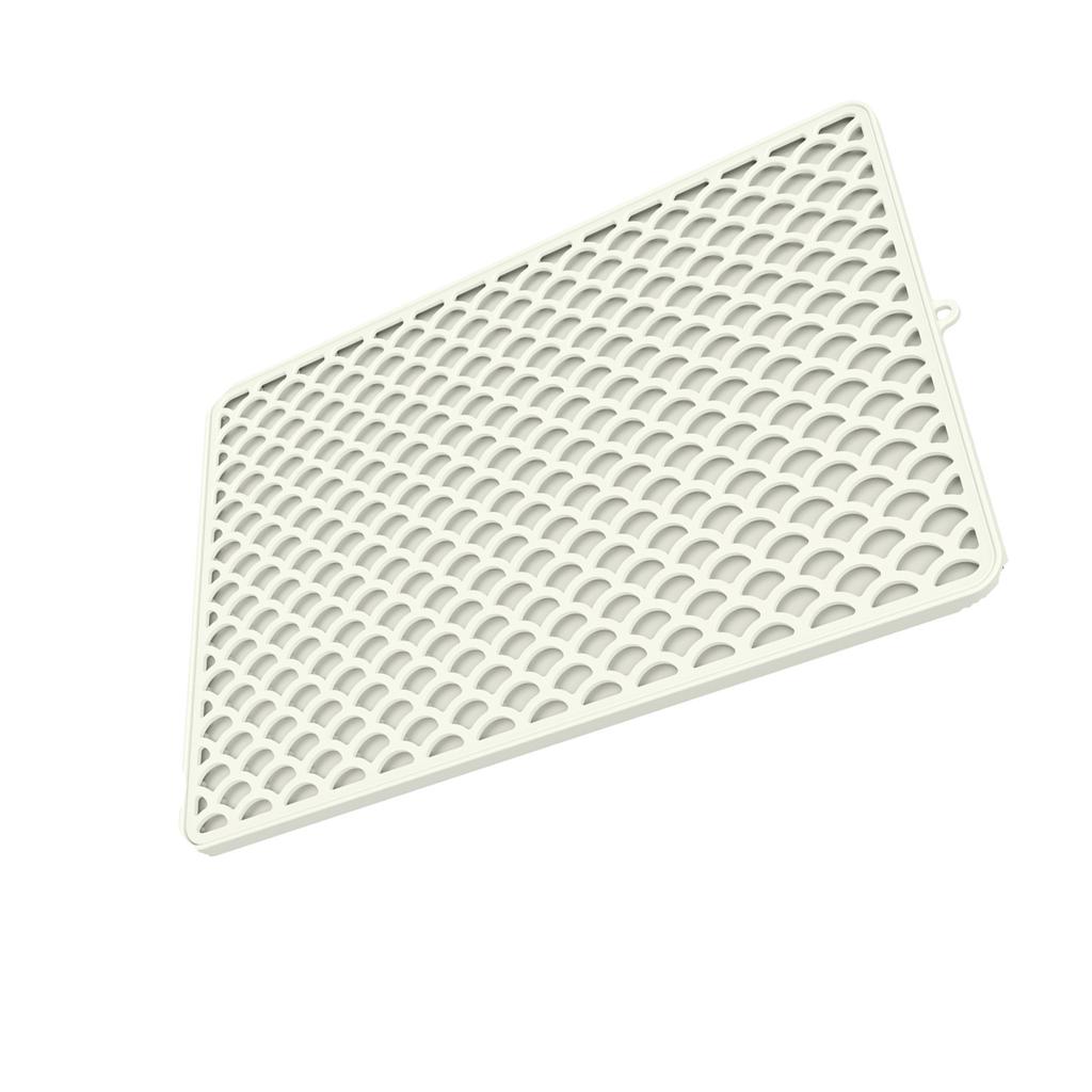 Portable Cats Litter Containment Mat Silicone Top Waterproof Base Foldable Structure For  And Space Saving