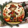 Harvest Rice Ears Cat 2D Metal Wall Art Cottage Home Garden Holiday Decor Room Decoration