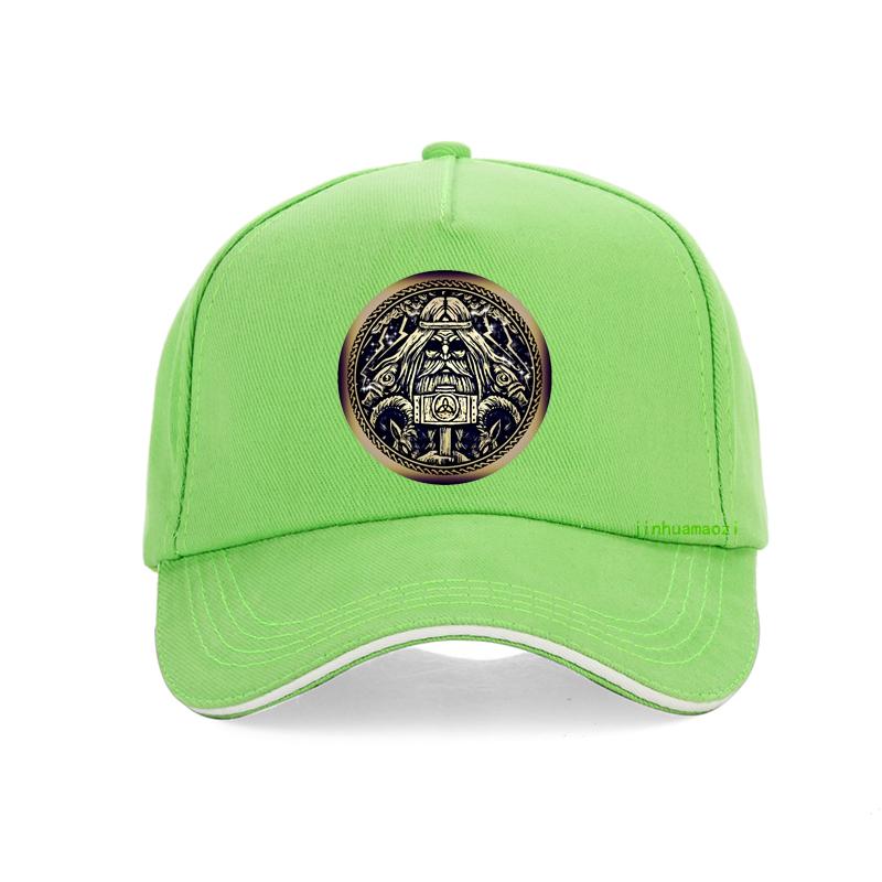 Viking Amulet Print Baseball Cap Thor With Hammer Hip Hop Cap Tv Show Vikings Dad Hat Norse Pagan Talisman Unisex Snapback Hats
